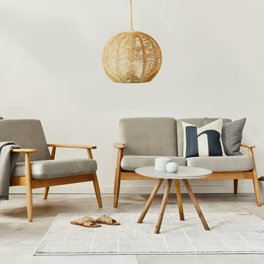 Aria Handwoven Rattan Pendant Light