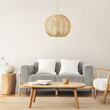 Aria Handwoven Rattan Pendant Light