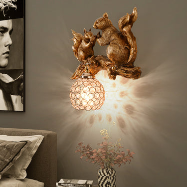 Squirrel Wall Lamp