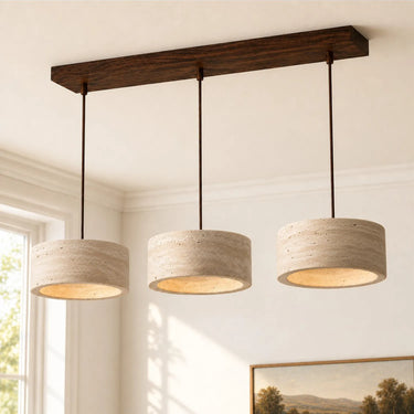 Kairi Cream Travertine Pendant Light