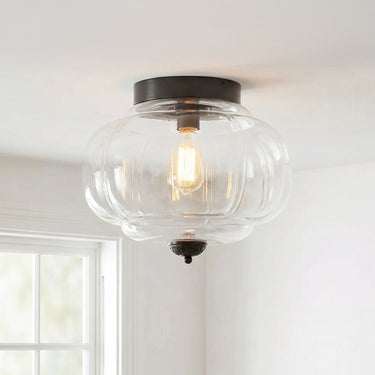 Eloise Vintage Milk Glass Ceiling Light
