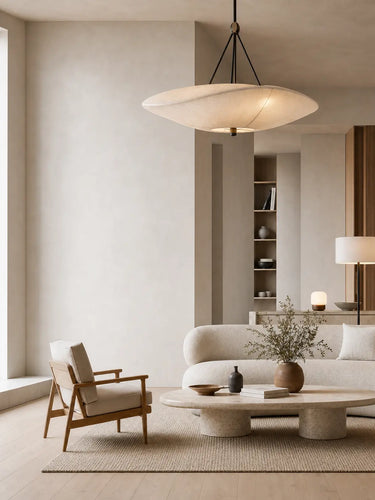 Designer lighting in a contemporary living room by Stalamp