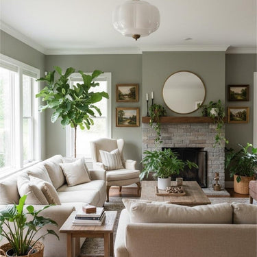 Vintage Milk Glass Semi Flush Mount Eloise Pendant Light