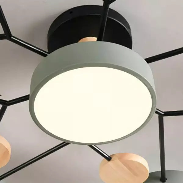 Nordic Wooden LED Branch Ceiling Light | K96